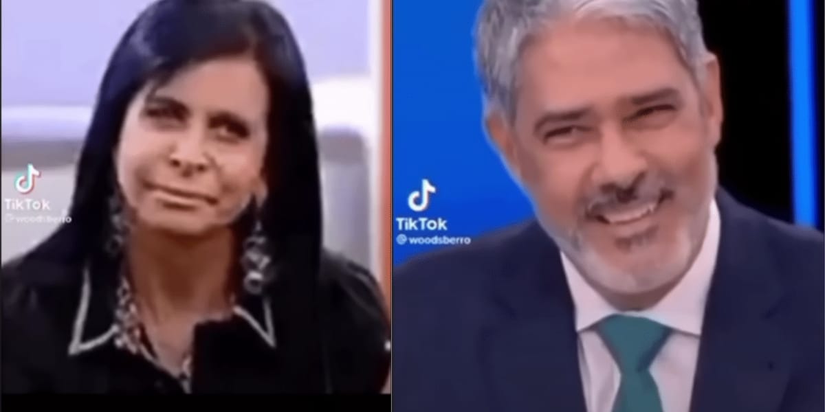 Gretchen faz montagem com expressões de William Bonner (Reprodução: TikTok)