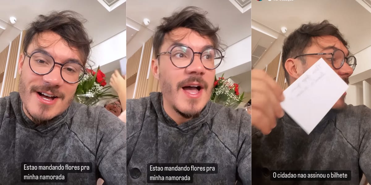 Eliezer posta vídeo revoltado com presentes que Viih Tube recebeu (Reprodução: Instagram)