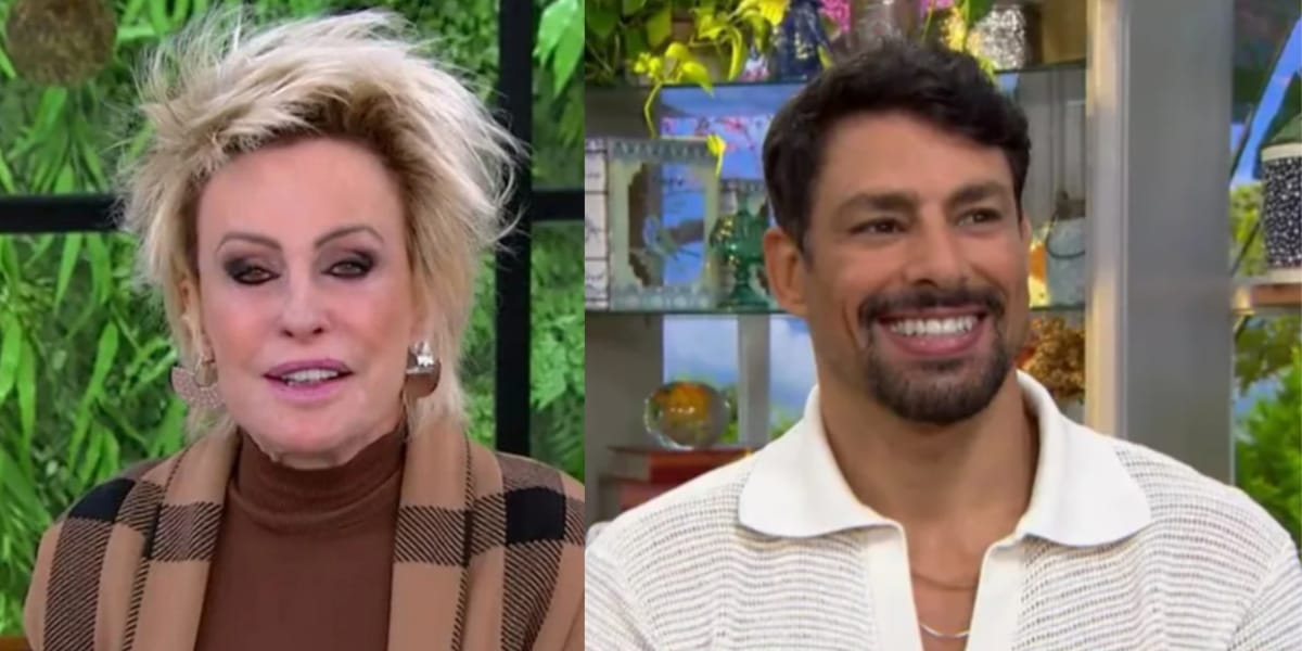 Ana Maria recebe Cauã Reymond no 'Mais Você' (Reprodução: Globo)