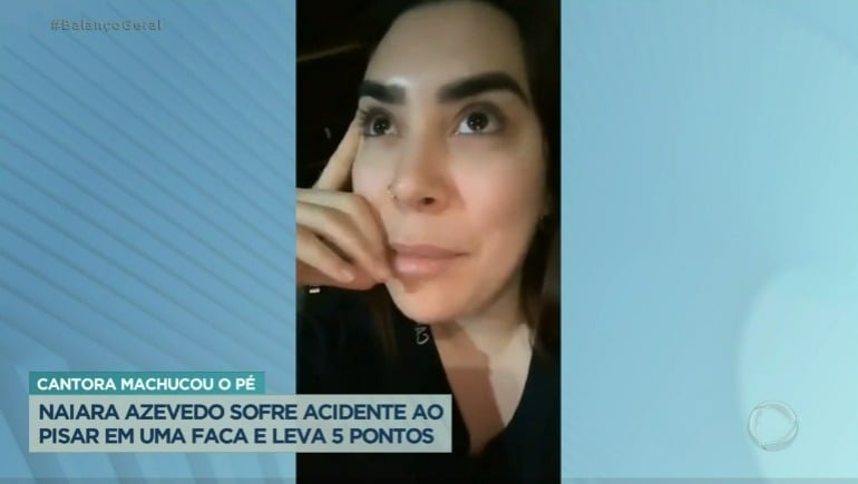 Record exibiu o desabafo de Naiara Azevedo durante a Hora da Venenosa- Foto: Reprodução