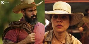 Alcides e Maria Bruaca se reencontraram na novela Pantanal (Foto: Reprodução/Globo)