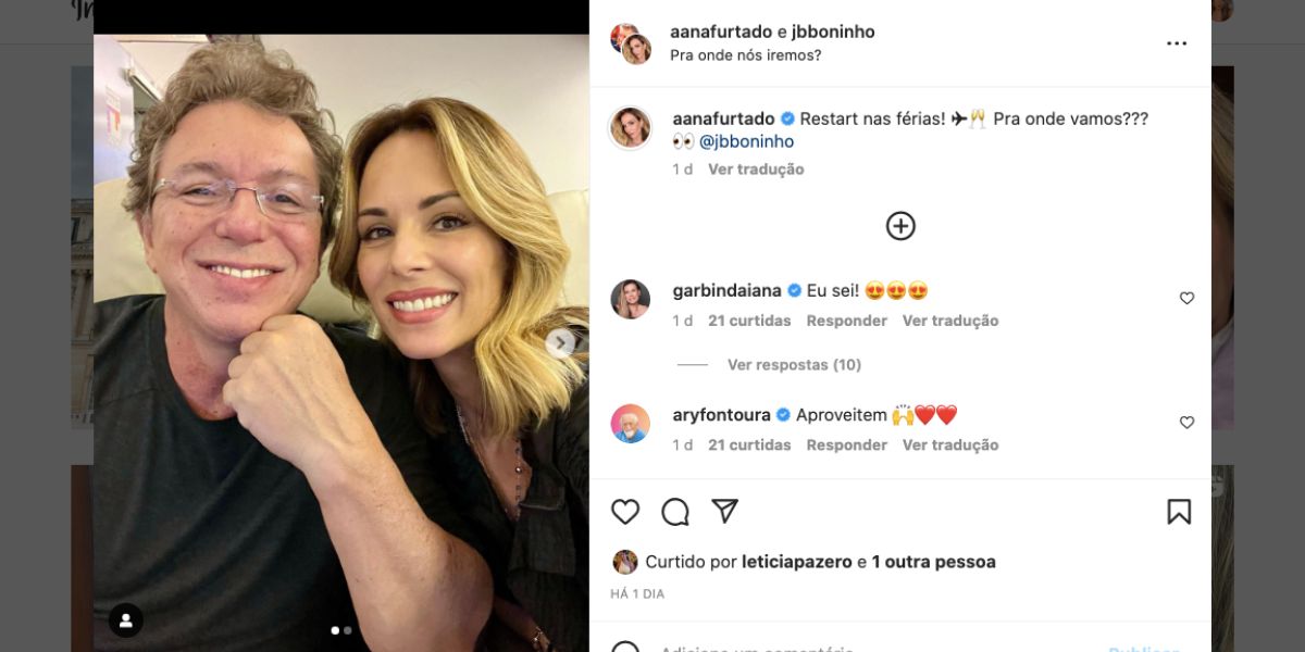 Ana Furtado questiona fãs nas redes sociais (Reprodução) 
