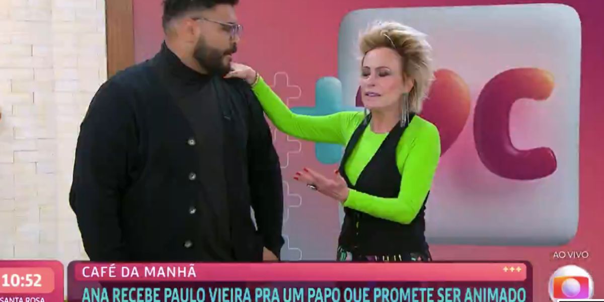 De acordo com Ana Maria, ela ligou para diretora para saber sobre presença de Paulo Vieira no Mais Você (Reprodução)