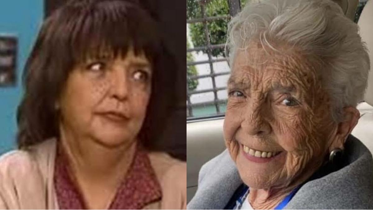 Anabel Gutiérrez como dona Agrimaldolina do "Chaveco" e mais recentemente, aos 90 anos 