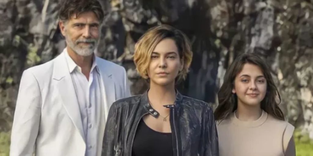 Tainá Müller, Reynaldo Gianechinni e Klara Castanho na nova temporada de "Bom Dia, Verônica" da Netflix (Foto: Reprodução/Divulgação) 