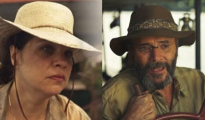 Chegou a hora da despedida e Maria Bruaca (Isabel Teixeira) deixará a chalana para começar uma nova fase em sua vida em Pantanal (Foto: Reprodução / Globo)