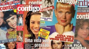 Por 55 anos, a Contigo! também foi uma revista impressa e atualmente segue como portal (Foto: Reprodução / Internet)