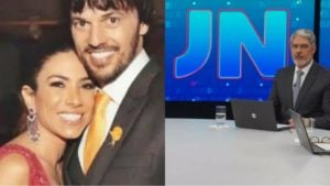 Fabio Faria, marido de Patrícia Abravanel, fala do Jornal Nacional (Montagem/ Reprodução)