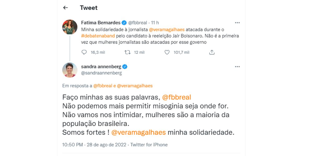 fátima bernardes - apoio - vera magalhães