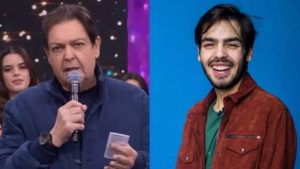 Faustão brinca com João Guilherme e recebe melhor resposta (Foto: Reprodução/Montagem)