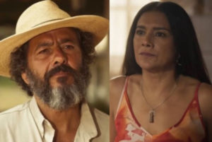 Pantanal - Zé Leôncio (Marcos Palmeira) se interessa por nova personagem e romance com Filó (Dira Paes) fica balançado (Foto: Reprodução / Globo)