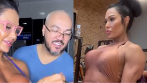 Gracyanne Barbosa e  cantor Belo são um casal fitness (Reprodução/ Redes Sociais)