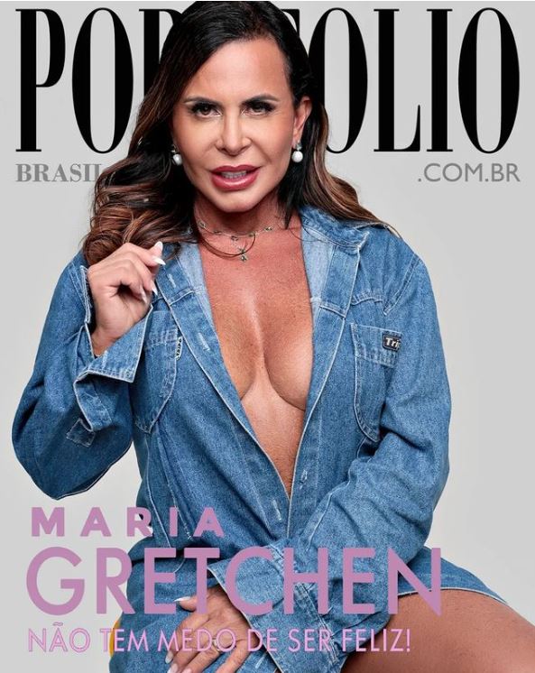 Gretchen chama a atenção em capa de revista (Foto: Reprodução / Instagram) 