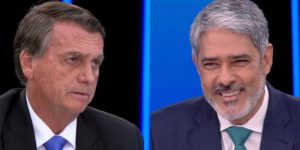 Desavença entre William Bonner e Bolsonaro atrai público e faz JN explodir na Globo: Audiências 22/08