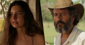 José Leôncio (Marcos Palmeira) chamará Juma (Alanis Guillen) para ter uma conversa franca em Pantanal e impedir o pior (Foto: Reprodução / Globo)