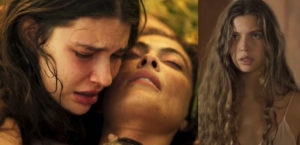 Pantanal - Com a morte de Maria Marruá (Juliana Paes), Juma (Alanis Guillen) 'enterra' mãe pela segunda vez e muda de vida radicalmente (Foto: Reprodução / Globo)