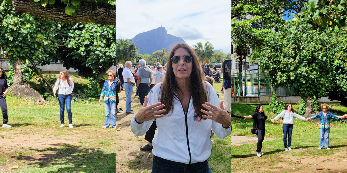 Malu Mader faz rara aparição durante abraço coletivo - Foto: Reprodução