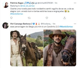 Mar do Sertão estreia com Ibope explosivo e personagens carismáticos, são aclamados pelo público (Foto: Reprodução / Twitter)