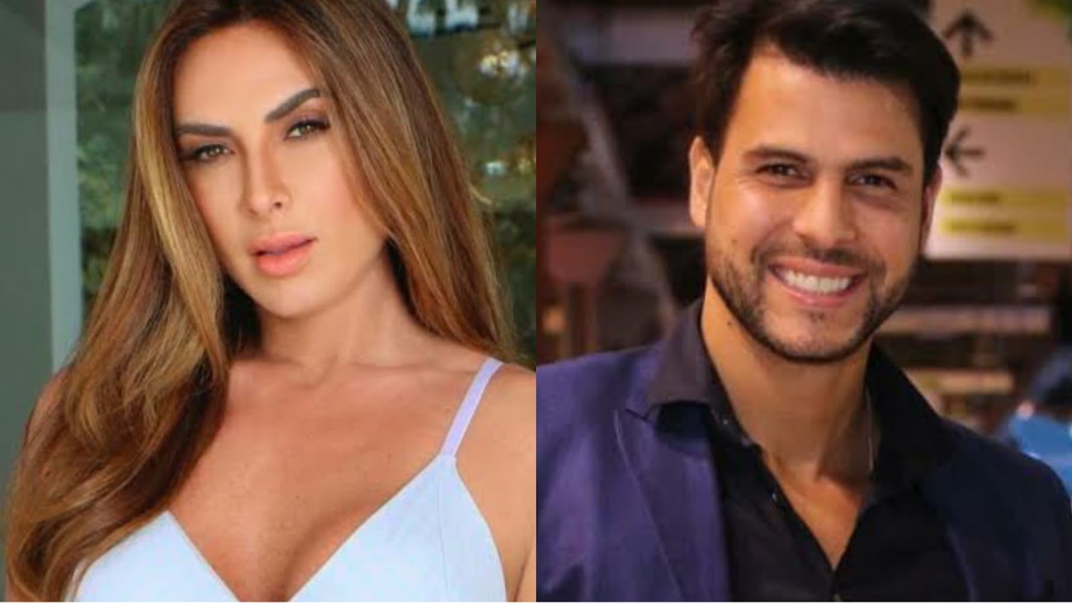 O ex-casal Nicole Bahls e Marcelo Bimbi