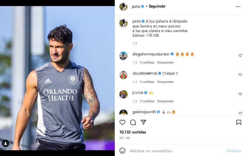 Alexandre Pato fez desabafo nas redes sociais (Foto: Reprodução)