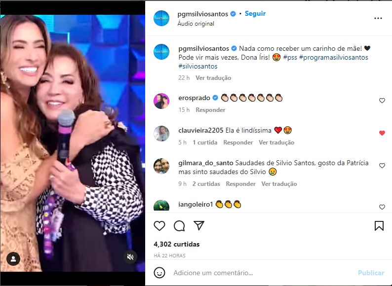 Patrícia Abravanel se declara a mãe, Íris Abravanel - Foto: Reprodução