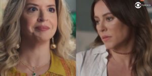 Rebeca e Pat vão se estranhar na novela Cara e Coragem (Foto: Reprodução/Globo/Thais Teles/Montagem)