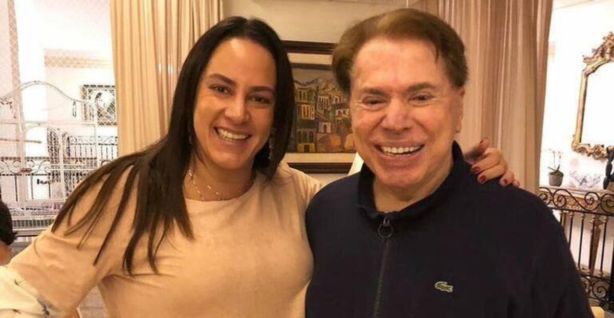 Silvia Abravanel e Silvio Santos (Foto: Reprodução)