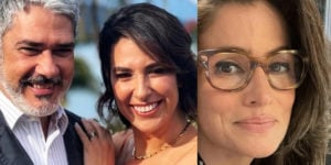 Esposa de William Bonner comentou foto do marido com Renata Vasconcellos (Foto: Reprodução)