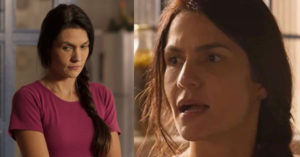 Heroína de Pantanal? Zefa (Paula Barbosa) ouve conversas secretas e pode salvar mais de uma vida no remake assinado por Bruno Luperi (Foto: Reprodução / Globo)