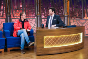 Max Fercondini e Danilo Gentili durante o 'The Noite' no SBT  (Foto: Lourival Ribeiro/SBT)