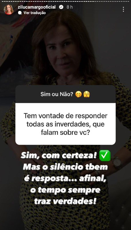 Zilu Godói falou sobre as coisas que falam a seu respeito (Foto: Reprodução/ Instagram)