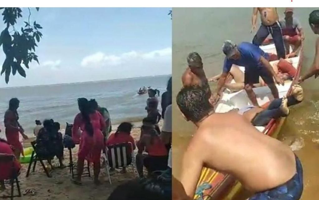 Imagens no naufrágio no Pará foram exibidas durante o Jornal Hoje- Foto: Montagem/TV Foco 