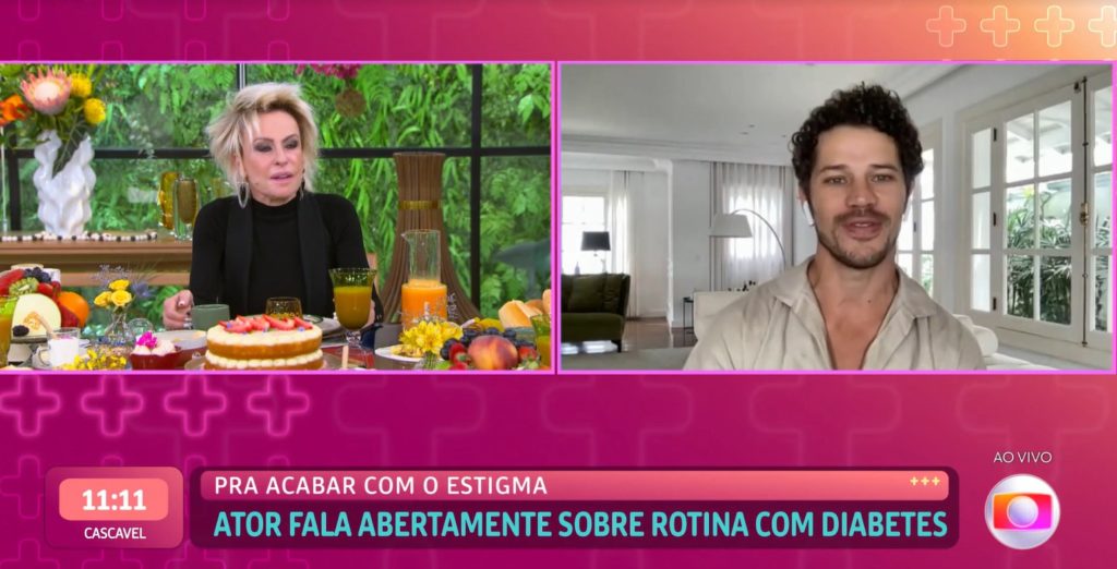 Ana Maria Braga entrevistou José Loreto no Mais Você- Foto: Reprodução 