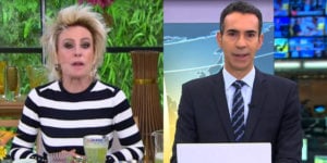 Ana Maria Braga e César Tralli (Foto: Reprodução/TV Globo)