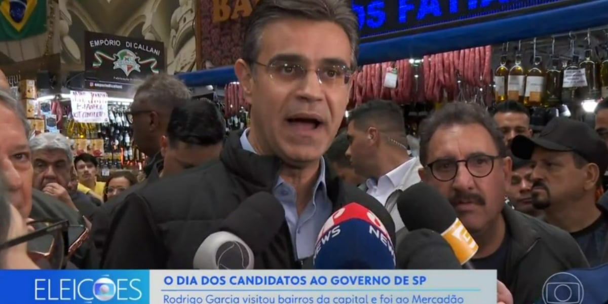 Ratinho é apoiador de Rodrigo Garcia (Foto: Reprodução/TV Globo)