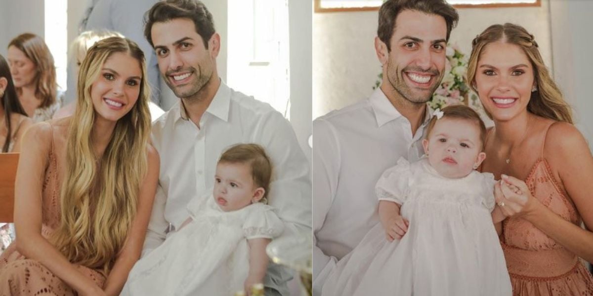 Bárbara Evans posta fotos do batizado da linda filha e choca por ser idêntica avó, Monique Evans - Fotos: Reprodução Instagram