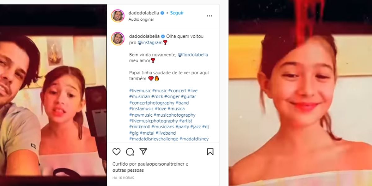 Beleza exuberante de filha de Dado Dolabella impressiona web