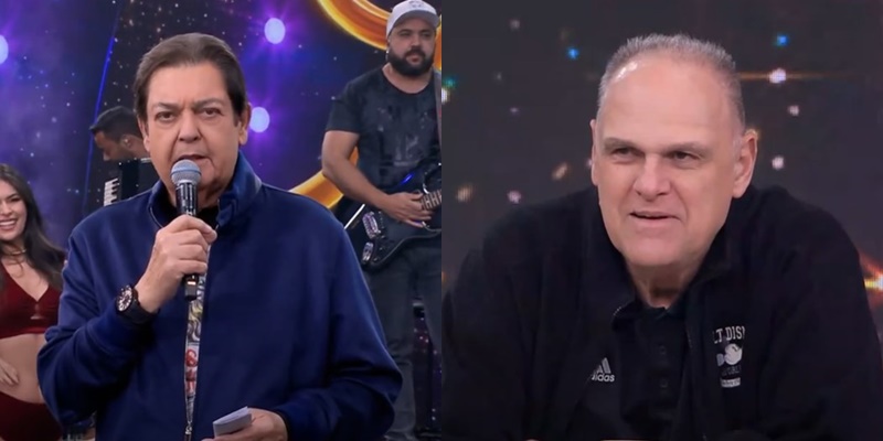 Faustão recebeu Oscar Schmidt, ídolo do basquete brasileiro e irmão de Tadeu Schmidt na Band