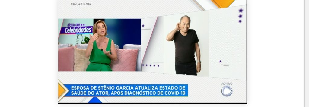 Keila Jimenez, do Hoje Em Dia, informou que Mari Saade, esposa de Stênio Garcia, está levando o ator de volta para o hospital