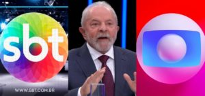 Lula não vai ao debate do SBT, mas confirmou presença no evento realizado pela Globo- Foto: Montagem/TV Foco