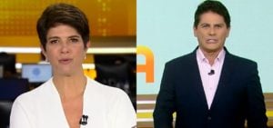 Mariana Godoy e César Filho comentaram sobre um grave acidente durante a ponte entre o Fala Brasil com o Hoje Em Dia- Foto: Montagem/TV Foco