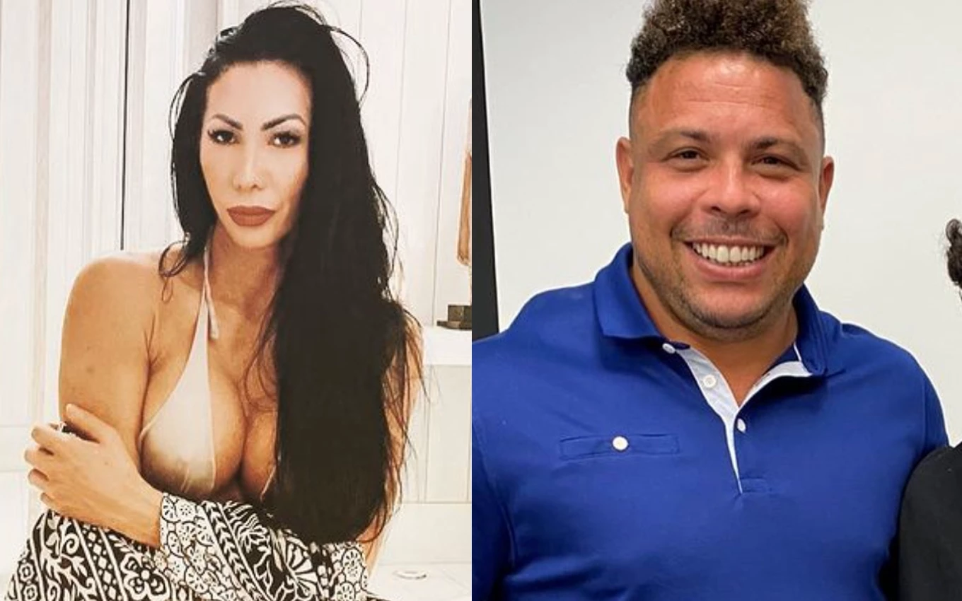 Michele Umezu já se relacionou com o jogador Ronaldo Fenômeno (Foto: Reprodução)