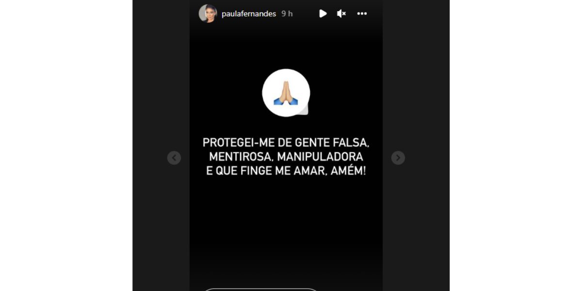 Paula Fernandes faz desabafo no Instagram