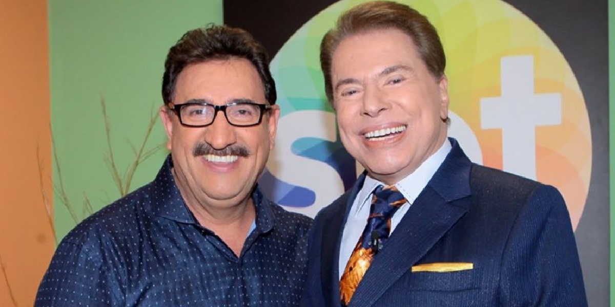 Ratinho ao lado de Silvio Santos (Foto: Divulgação)