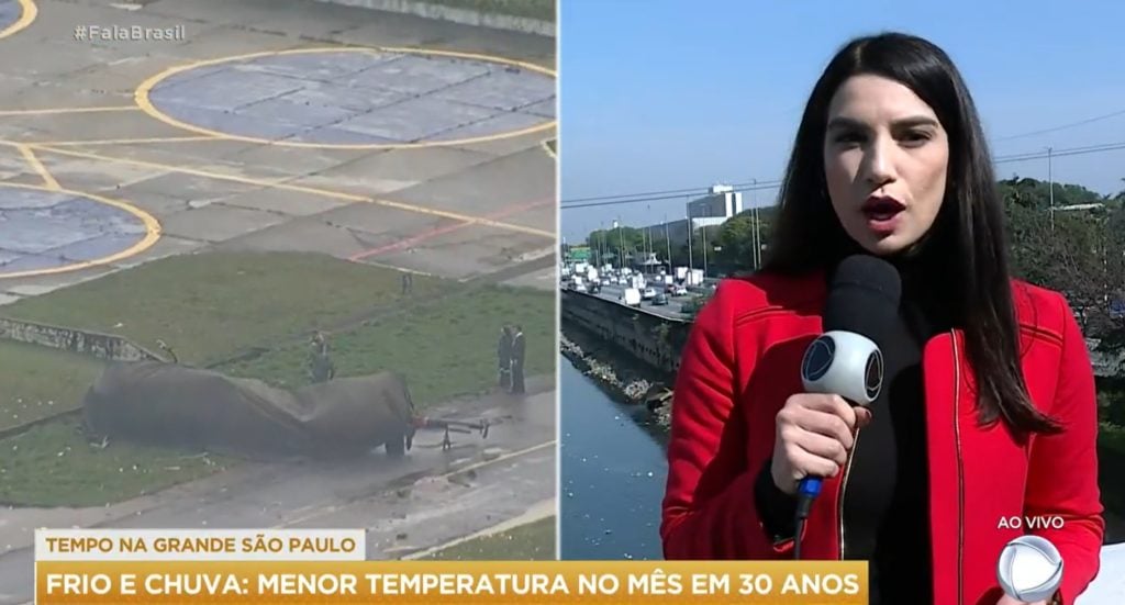 Tainara Figueiredo, da Record, falou sobre o acidente com um helicóptero na Record