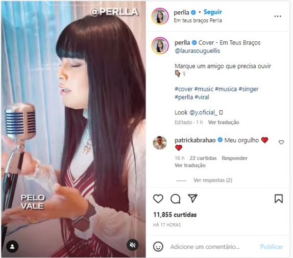 Perlla surgiu completamente mudada (Foto: Reprodução/Instagram)