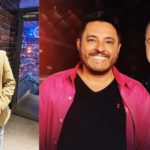 Leonardo mostra situação em camarim com Bruno e Marrone (Reprodução: Montagem TV Foco)