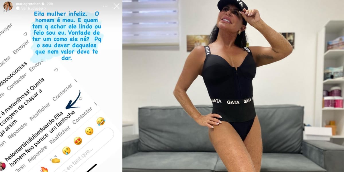 Gretchen rebate seguidora após criticar seu marido (Reprodução: Instagram)