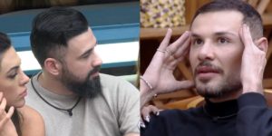 Bruno Tálamo e Alex Gallete protagonizam barraco (Reprodução: Record)