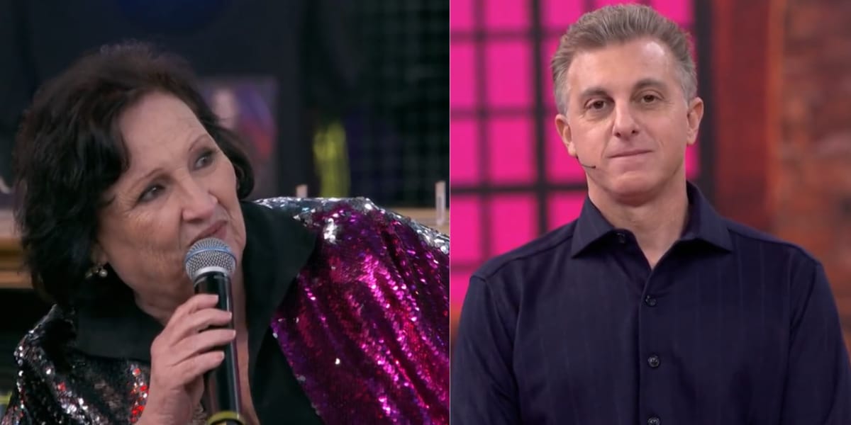 Luciano Huck se divertiu com falas da mãe de Paulo Gustavo em seu programa (Reprodução: Globo)